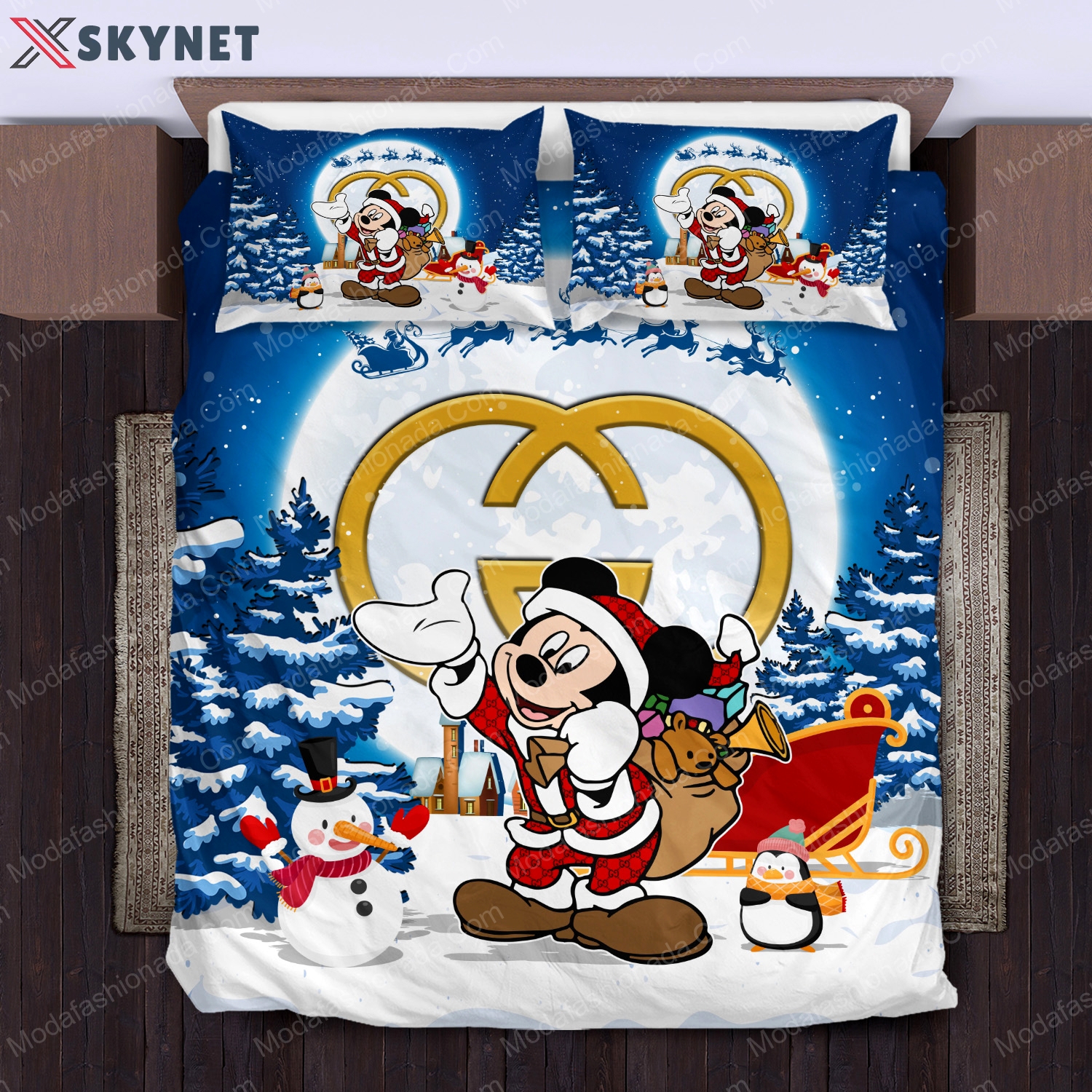Mickey pattern gucci merry christmas bedding sets home decoration Bedding Sets