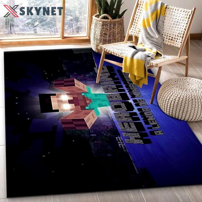 Minecraft 28 area rug living room and bed room rug rug regtangle carpet floor decor home decor Rectangle Rug