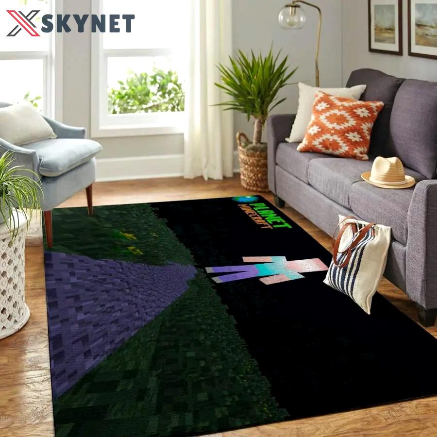 Minecraft area rug living room rug home decor video game gfd 1912078 Rectangle Rug