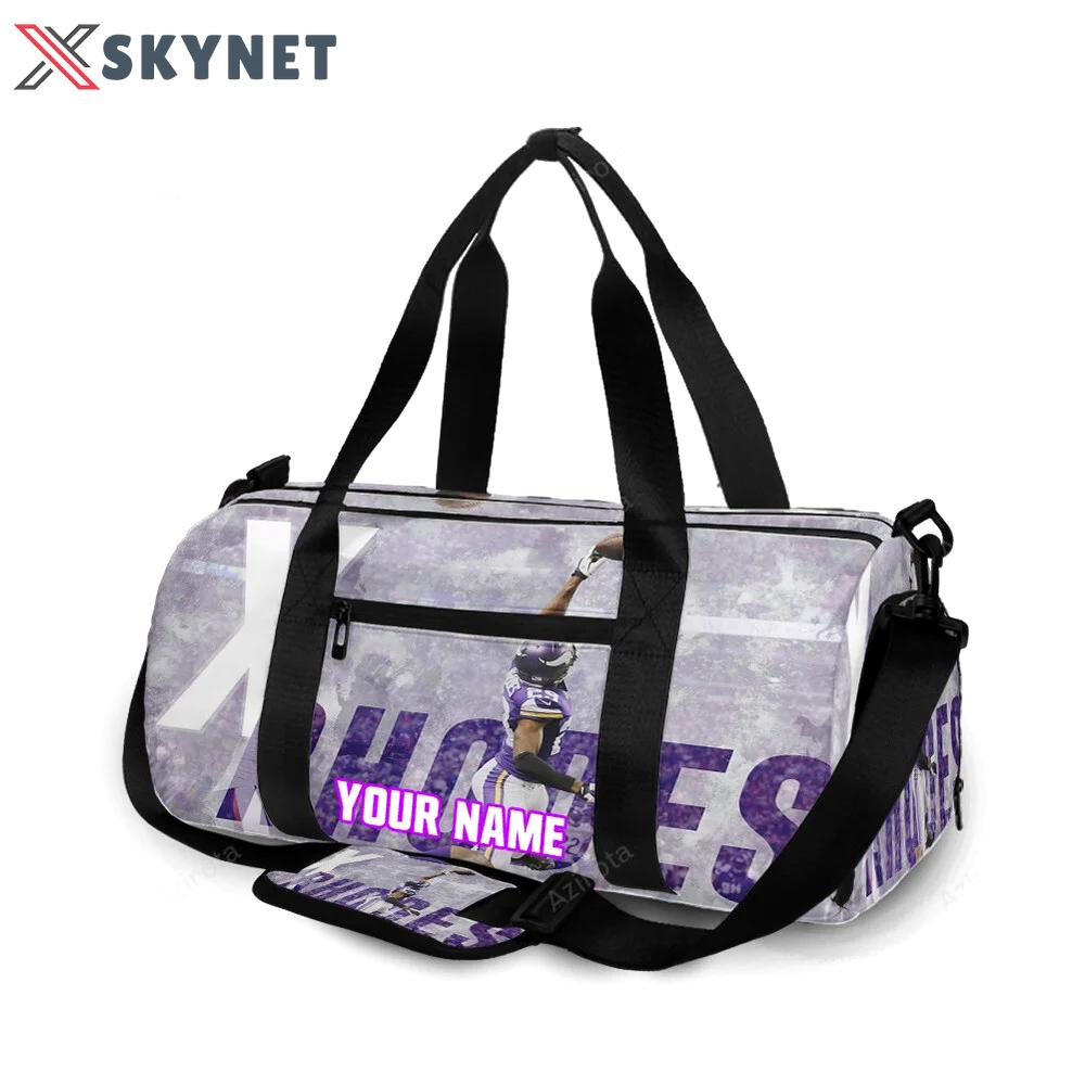 Minnesota vikings rhodes 29 personalized name travel bag gym bag 1369 Travel Bag