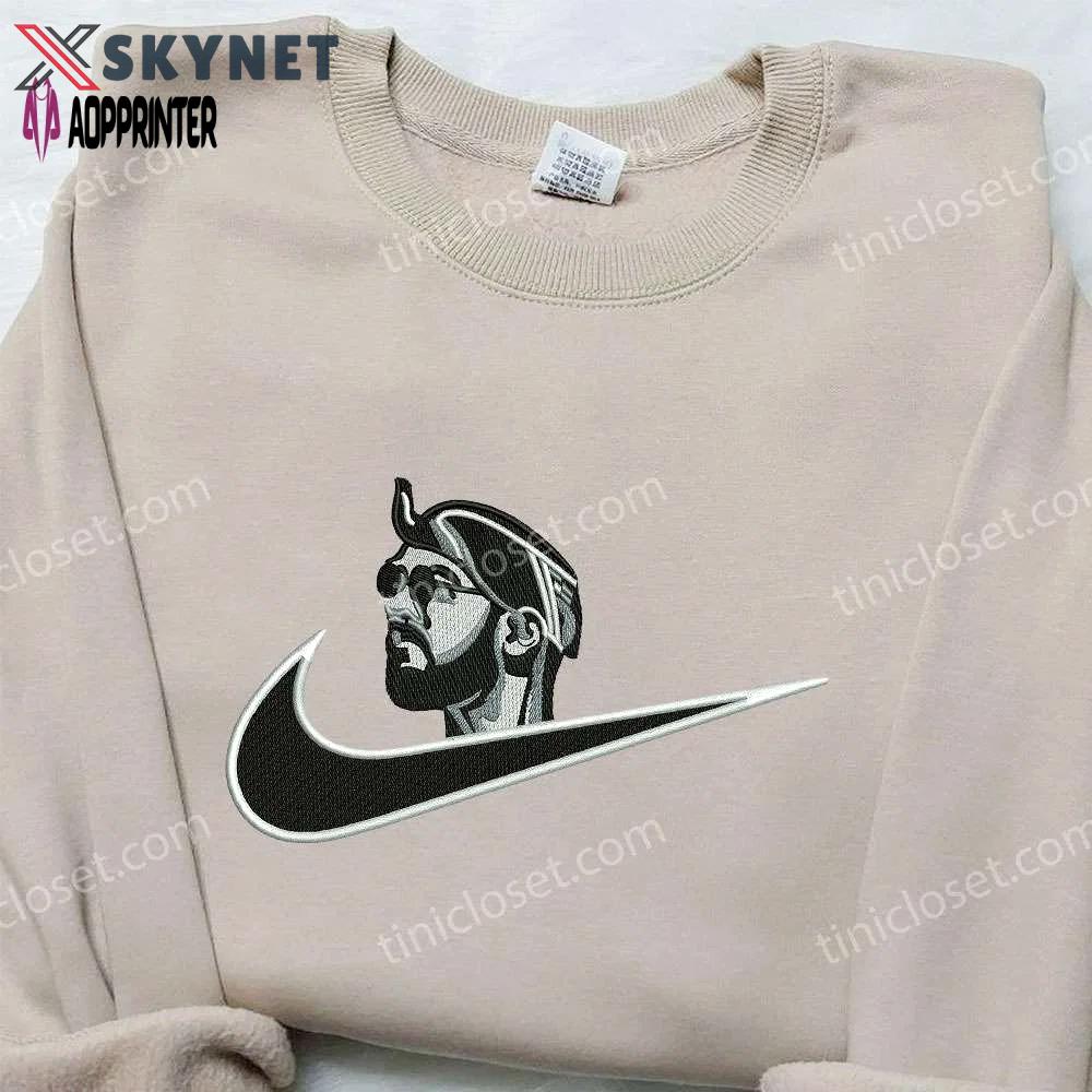 Miyagi x nike embroidered hoodie & celebrity shirt: nike inspired embroidery Embroidered Shirt