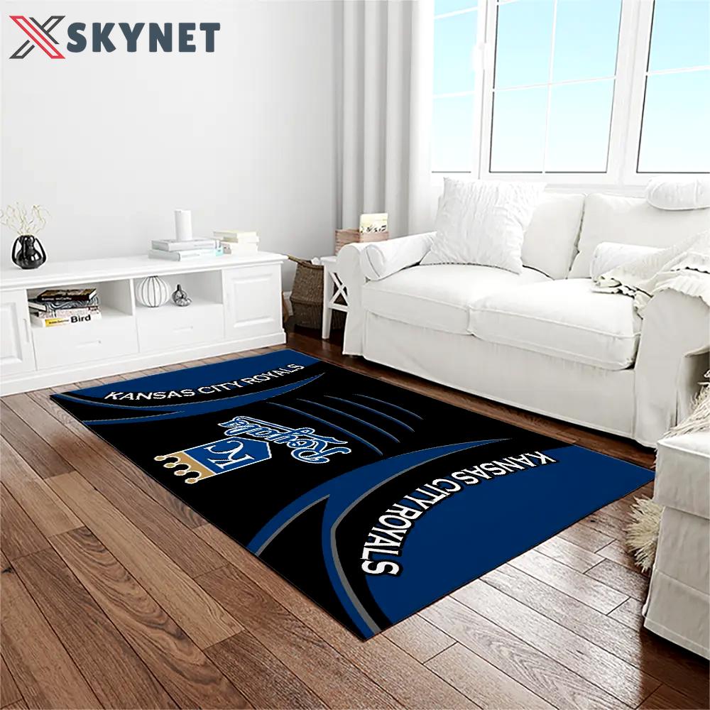 Mlb kansas city royals baseball team logo rectangle area rug kcr02 Rectangle Rug
