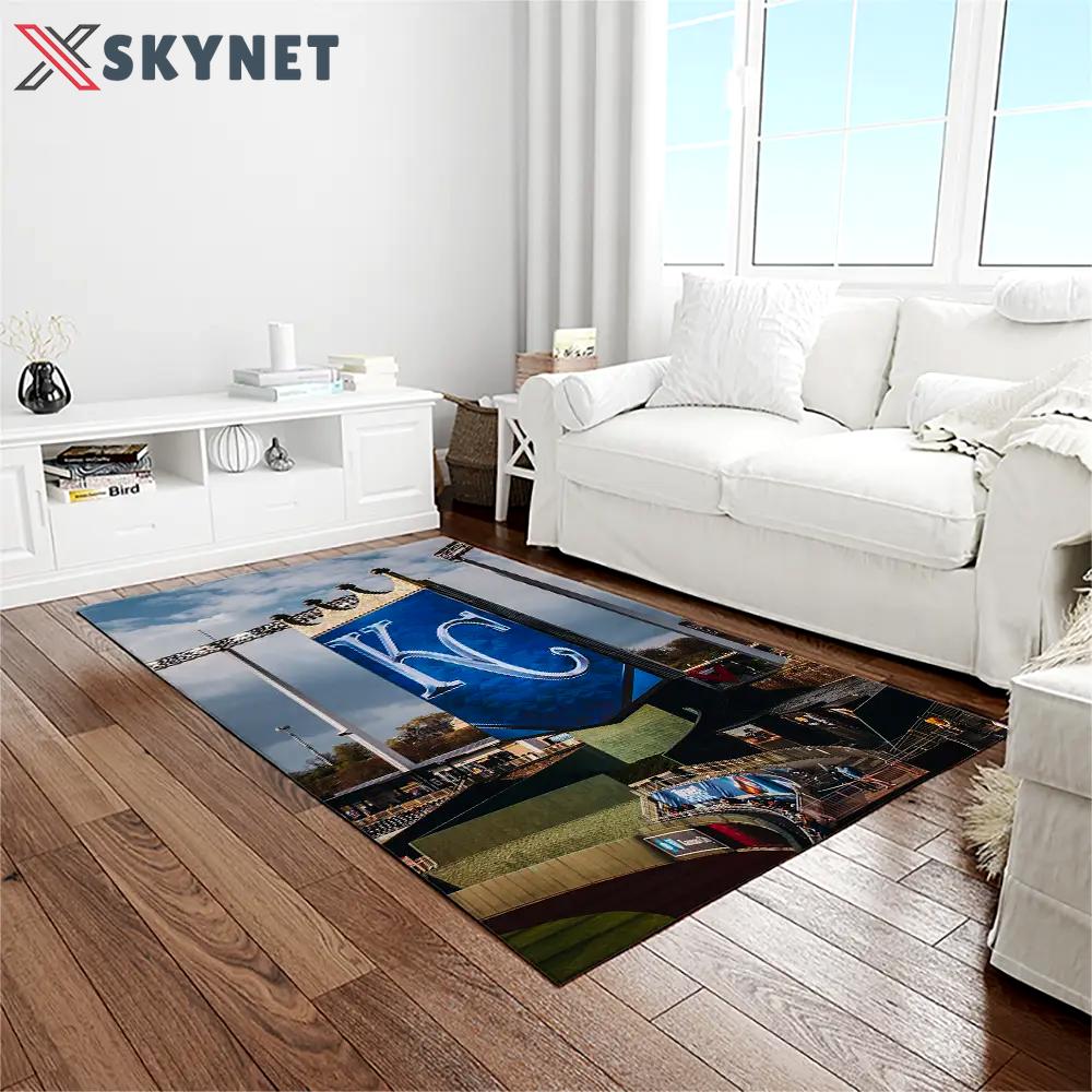 Mlb kansas city royals baseball team logo rectangle area rug kcr39 Rectangle Rug