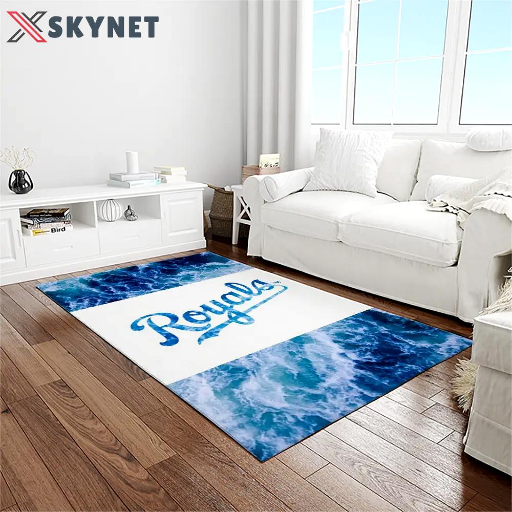 Mlb kansas city royals baseball team logo rectangle area rug kcr73 Rectangle Rug