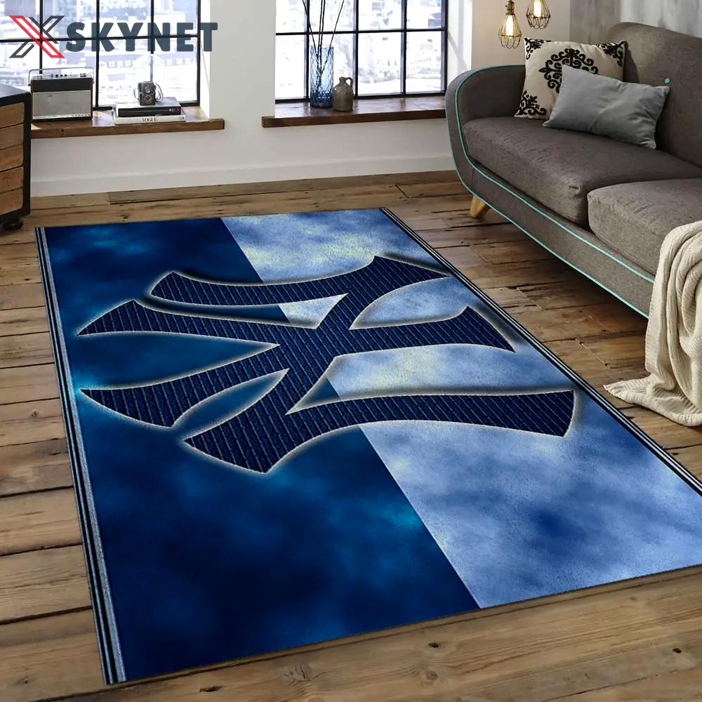 Mlb new york yankees baseball team logo rectangle area nyy08 Rectangle Rug