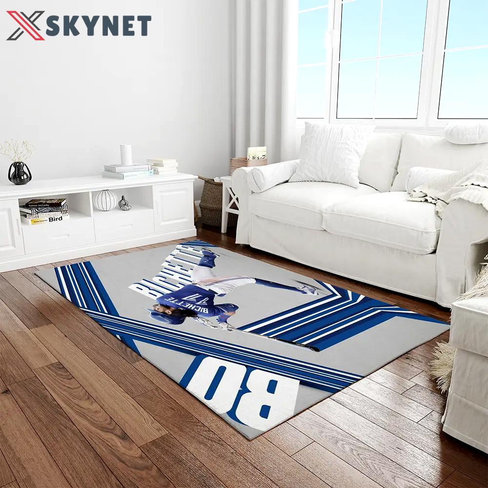 Mlb toronto blue jays baseball team logo rectangle area rug tbj41 Rectangle Rug