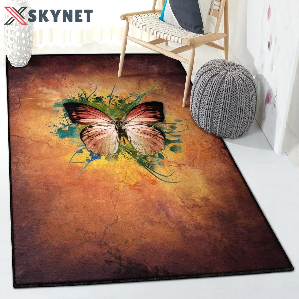 Monarch kitchen rugs, butterfly rug Rectangle Rug
