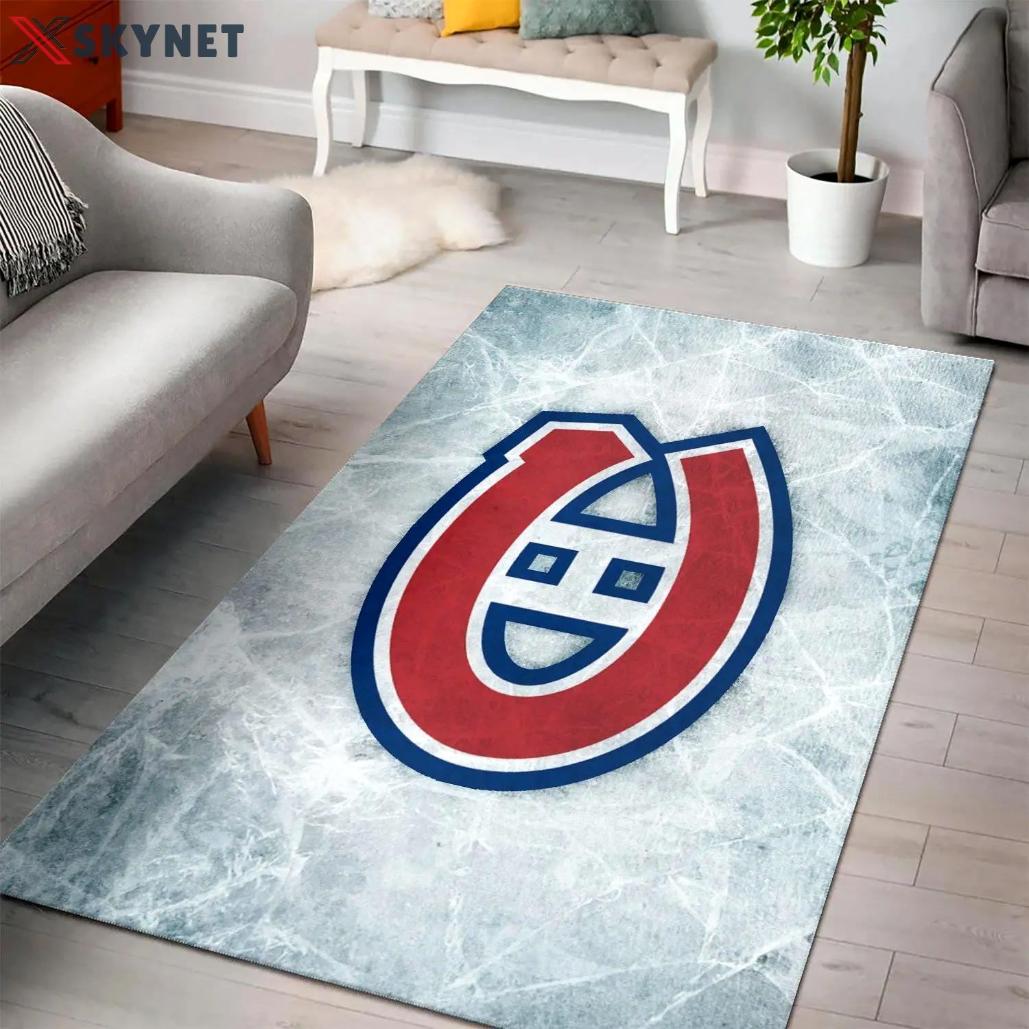 Montreal canadiens area rugs nhl hockey living room carpet team logo 200220 Rectangle Rug