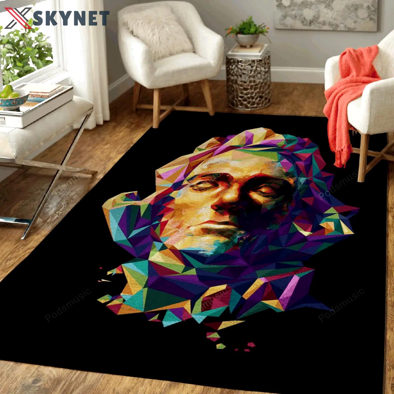Mozart music legends art for fans area rug living room carpet rug regtangle carpet floor decor home decor Rectangle Rug