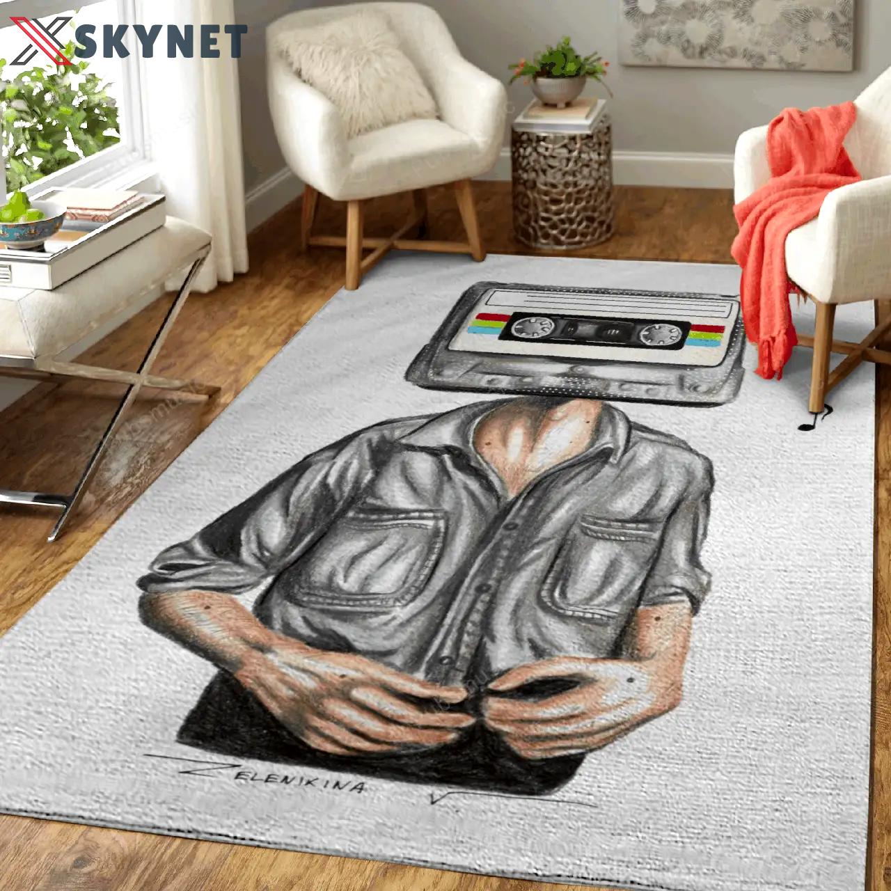 Music forever pencil arts art for fans area rug living room carpet rug regtangle carpet floor decor home decor Rectangle Rug