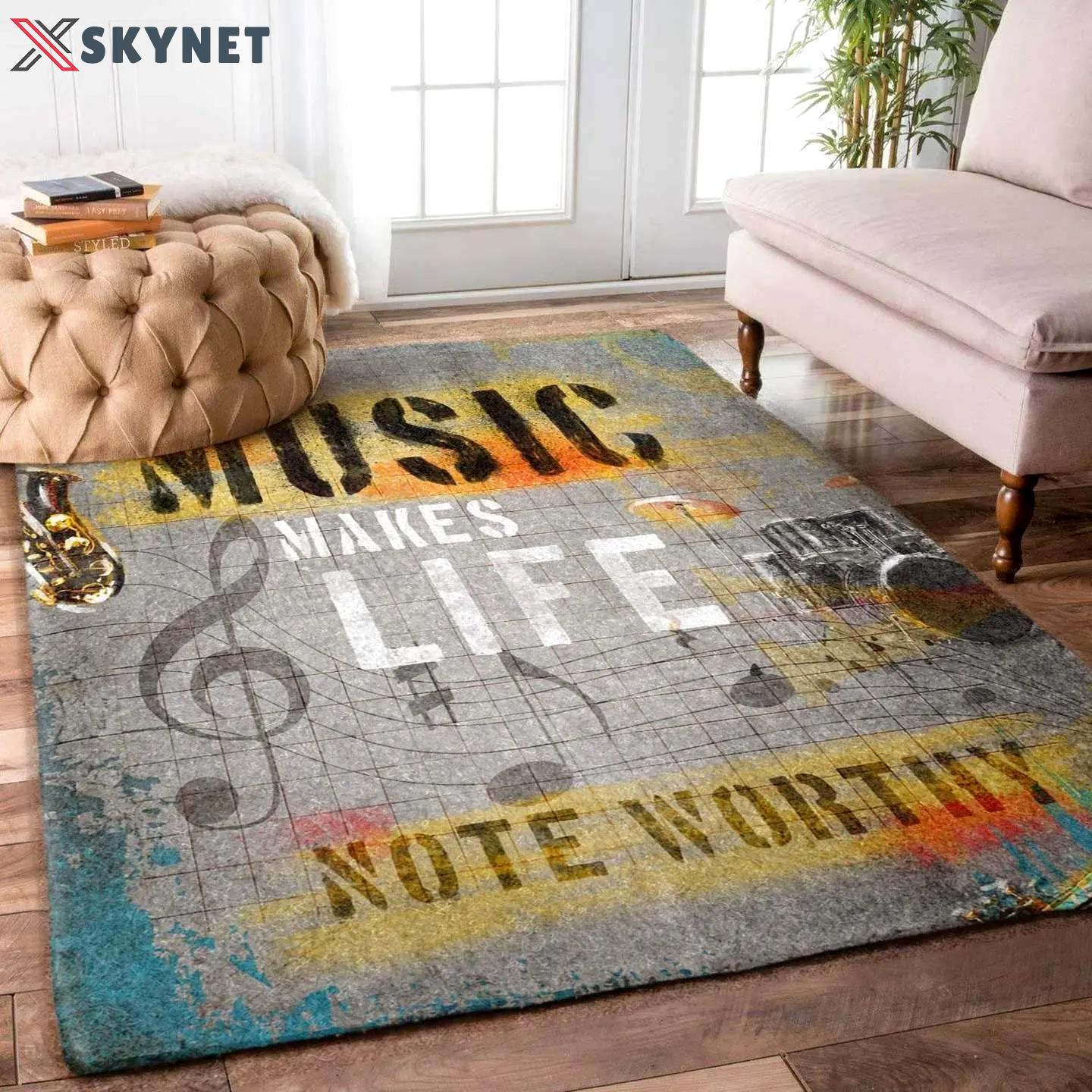 Music rug rcdd81f20399 area rug living room carpet rug regtangle carpet floor decor home decor Rectangle Rug