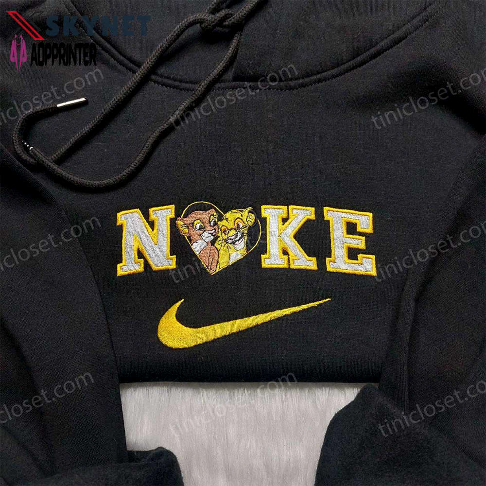 Nala simba nike embroidered shirt: lion king x disney anniversary shirts Embroidered Shirt