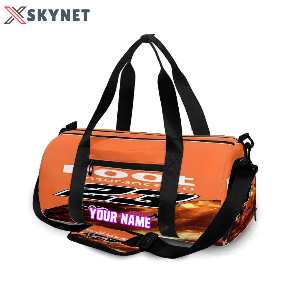 Nascar 23xi racing logo7 personalized name travel bag gym bag 448 Travel Bag
