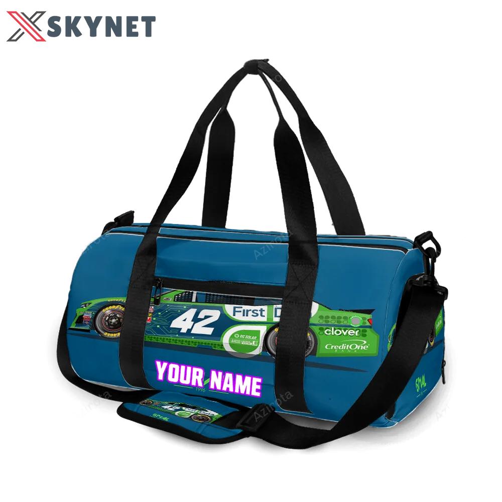 Nascar chip ganassi racing cars4 personalized name travel bag gym bag 1359 Travel Bag
