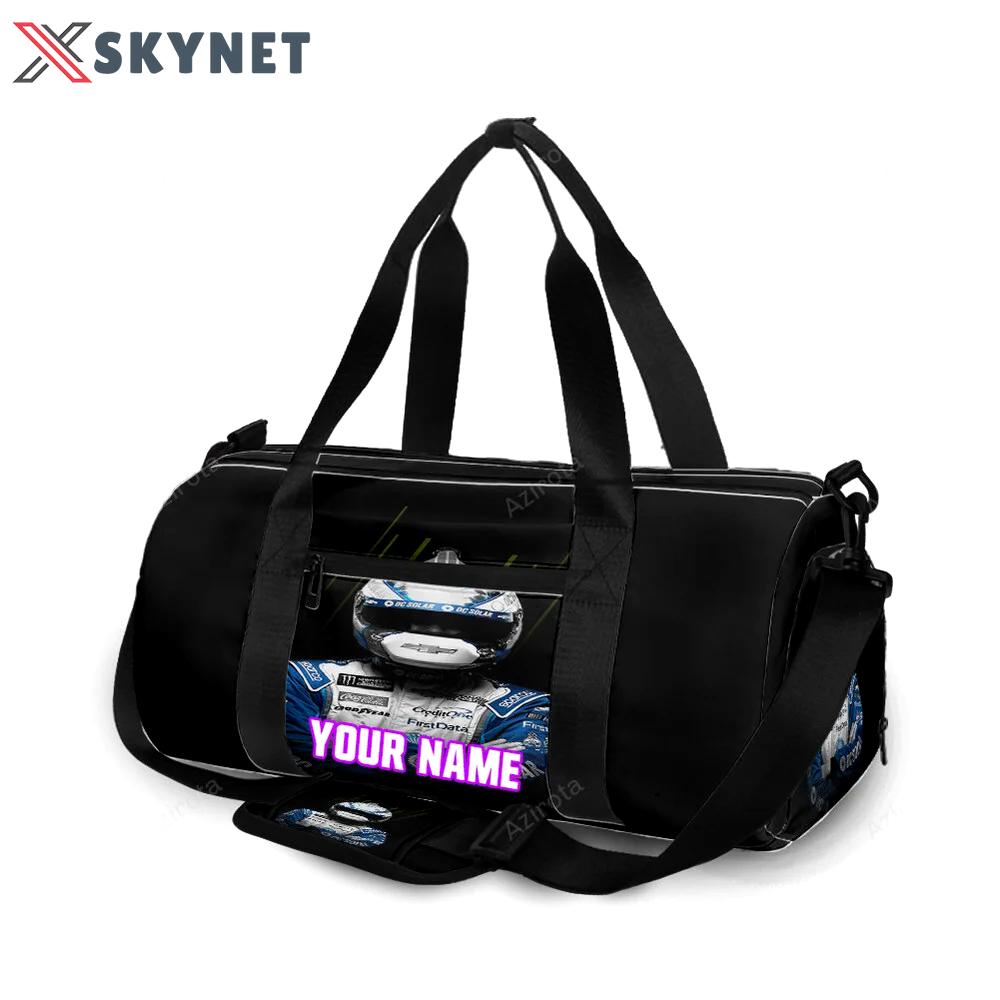 Nascar chip ganassi racing kyle larson2 personalized name travel bag gym bag 684 Travel Bag