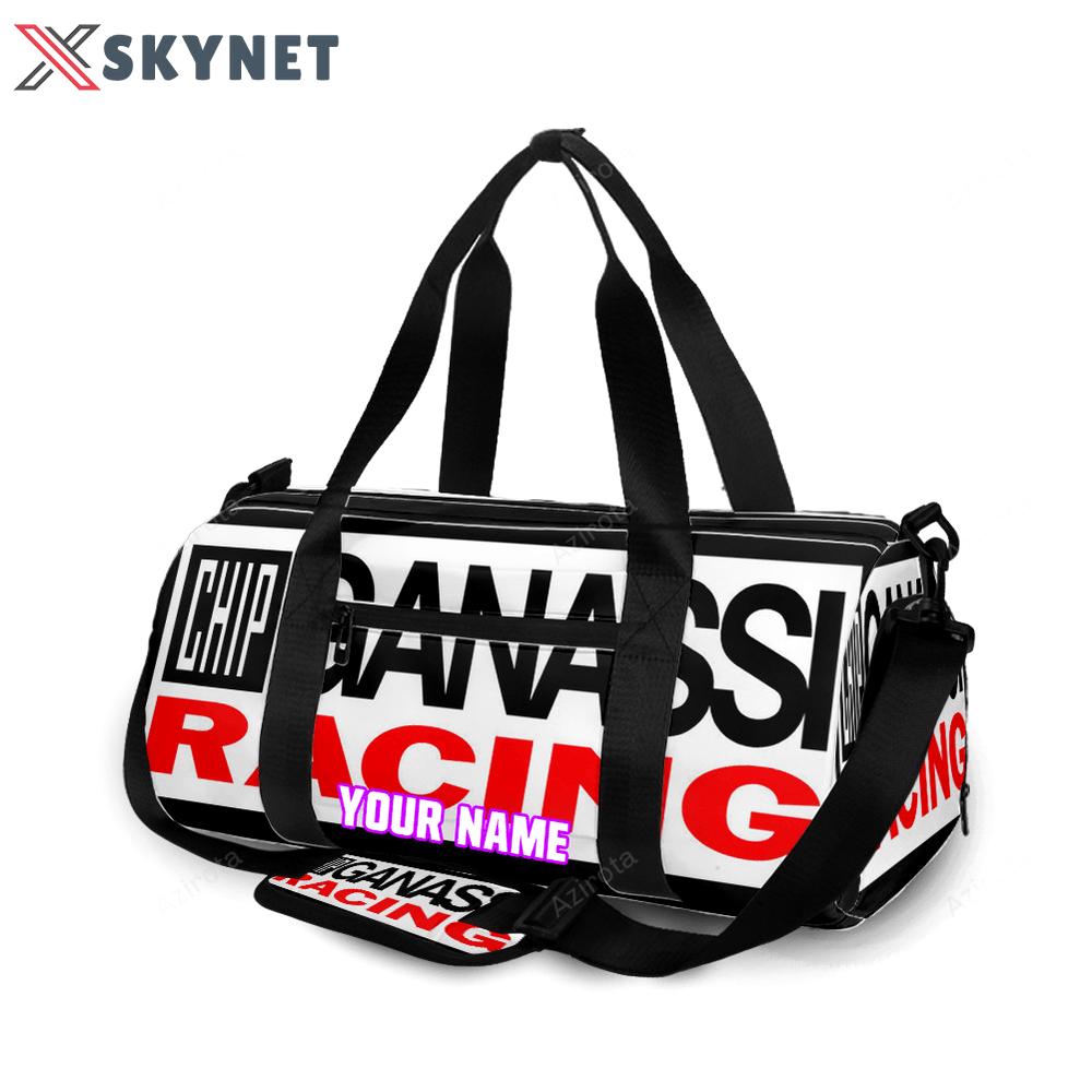 Nascar chip ganassi racing logo1 personalized name travel bag gym bag 198 Travel Bag