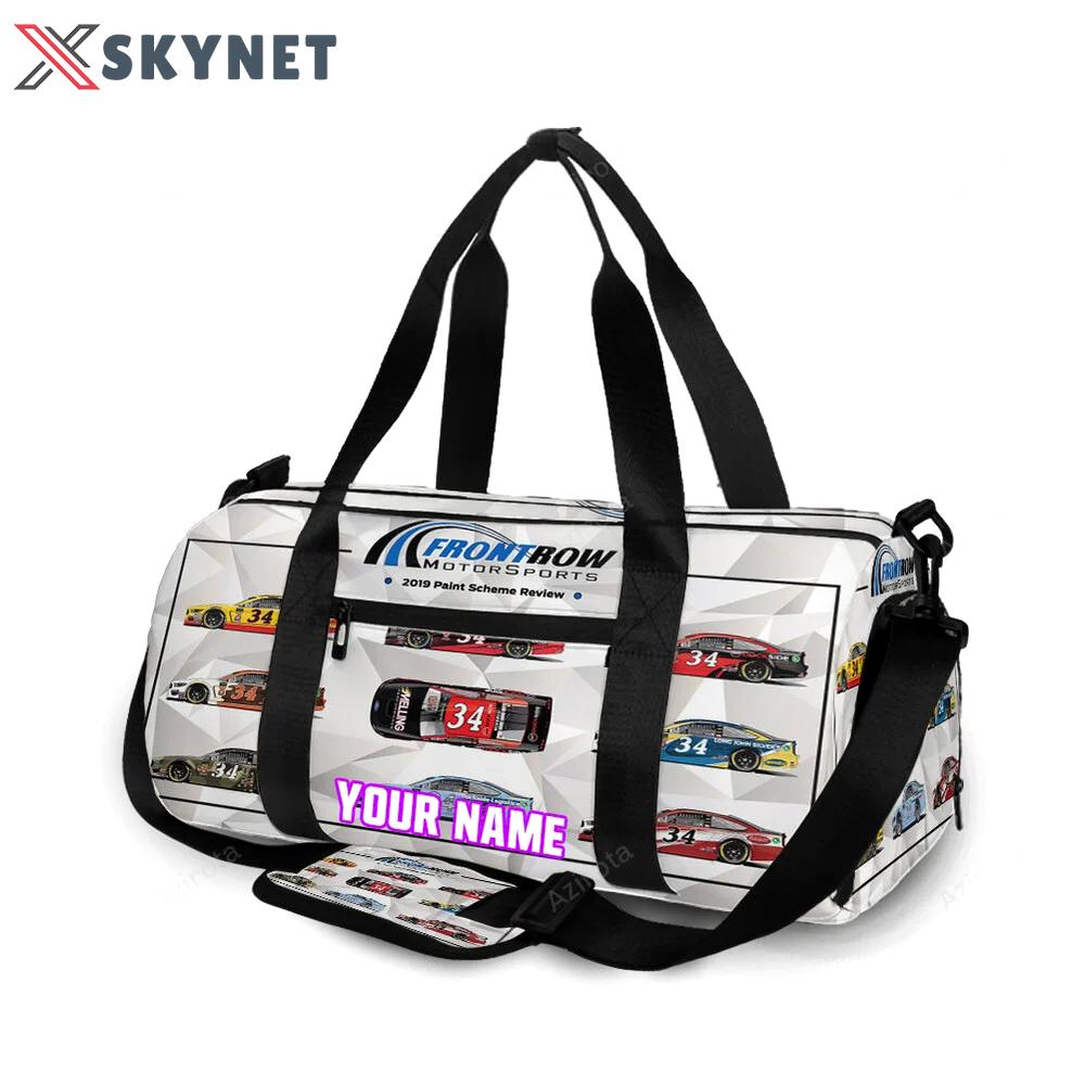 Nascar front row motor sports cars1 personalized name travel bag gym bag 1789 Travel Bag