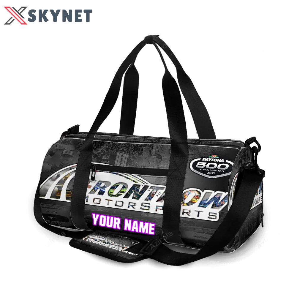 Nascar front row motor sports logo player car1 personalized name travel bag gym bag 349 Travel Bag