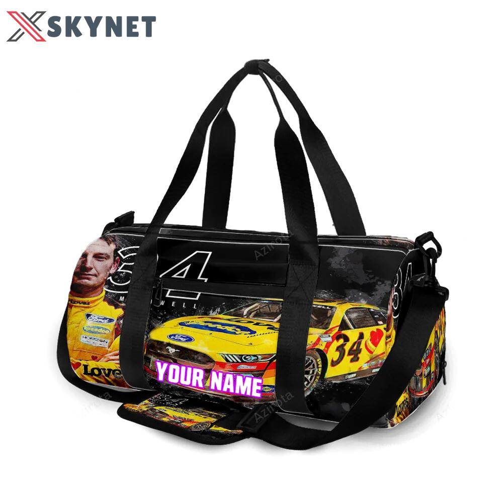 Nascar front row motor sports mc dowell1 personalized name travel bag gym bag 55 Travel Bag