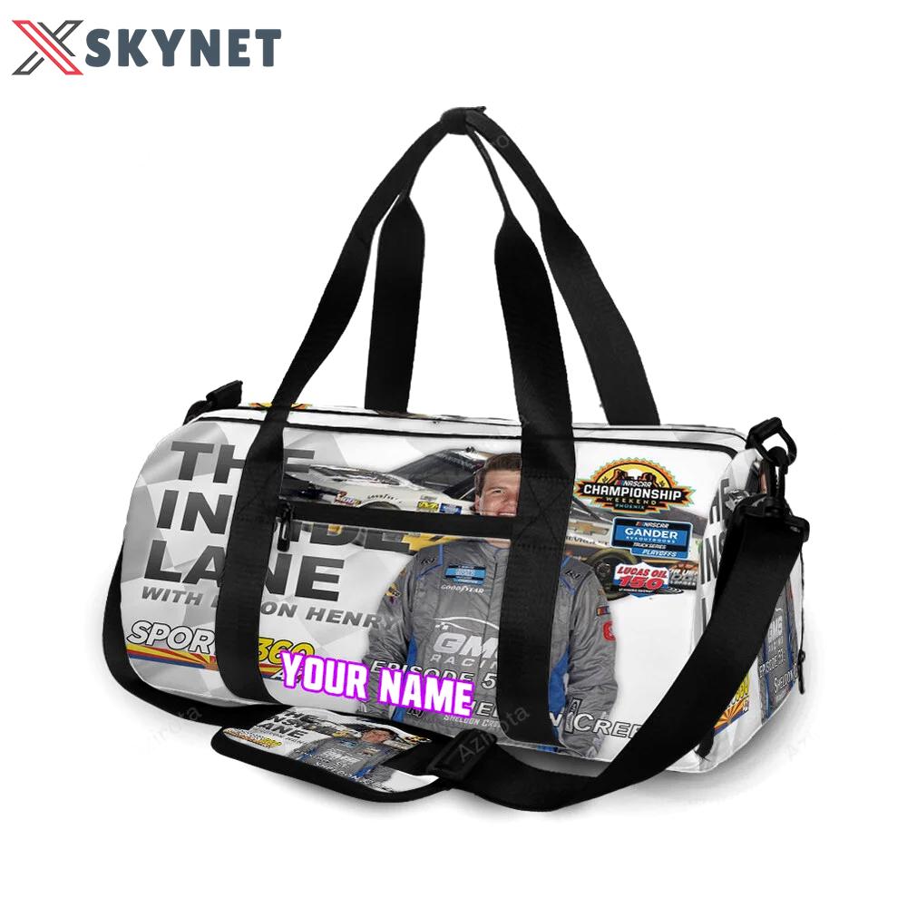 Nascar gms racing sheldon creed1 personalized name travel bag gym bag 1158 Travel Bag