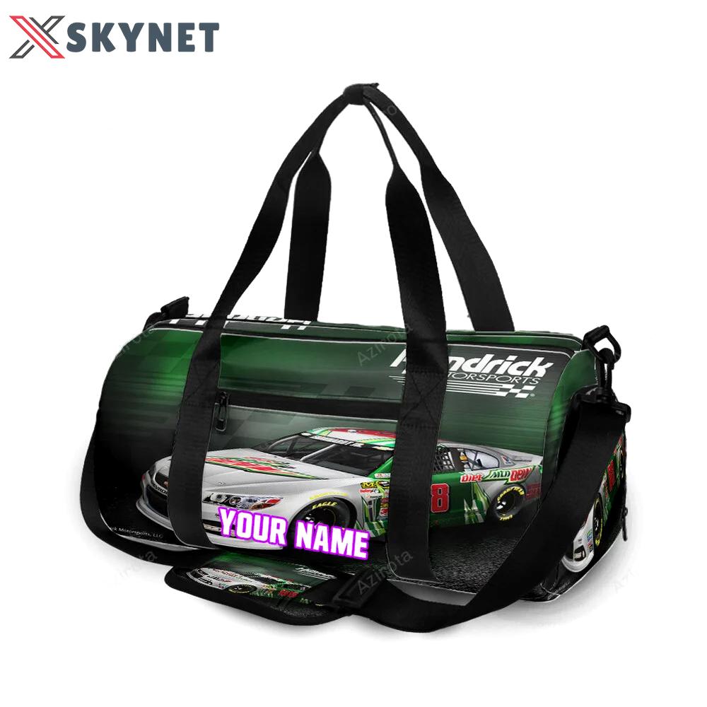 Nascar hendrick motorsports car13 personalized name travel bag gym bag 364 Travel Bag
