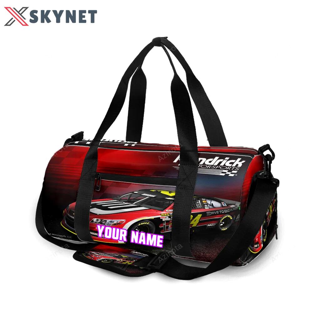Nascar hendrick motorsports car14 personalized name travel bag gym bag 2131 Travel Bag