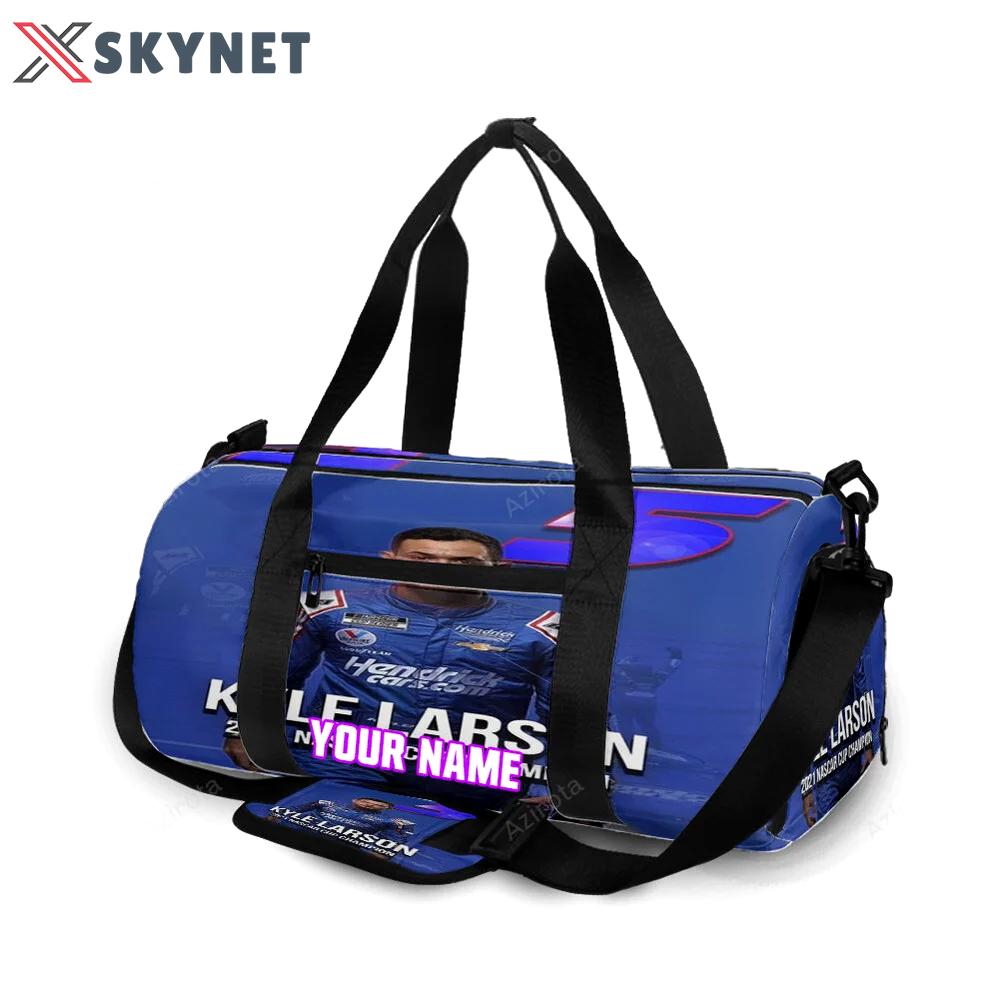 Nascar hendrick motorsports kyle larson6 personalized name travel bag gym bag 367 Travel Bag