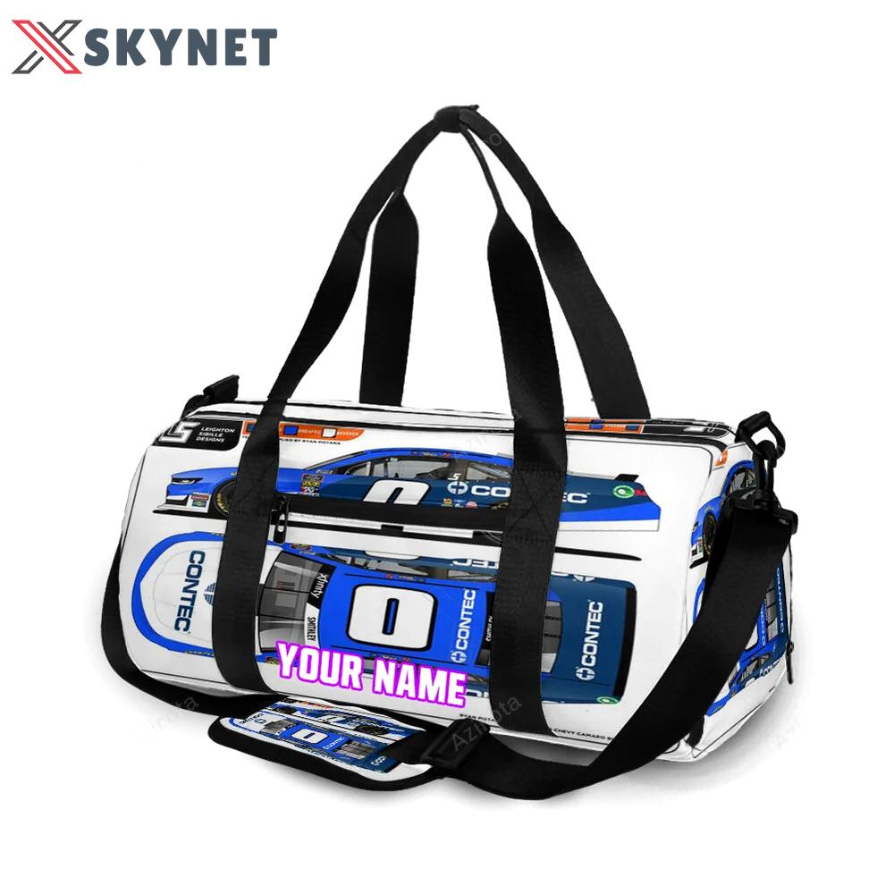 Nascar jd motorsport w gary keller car4 personalized name travel bag gym bag 1910 Travel Bag
