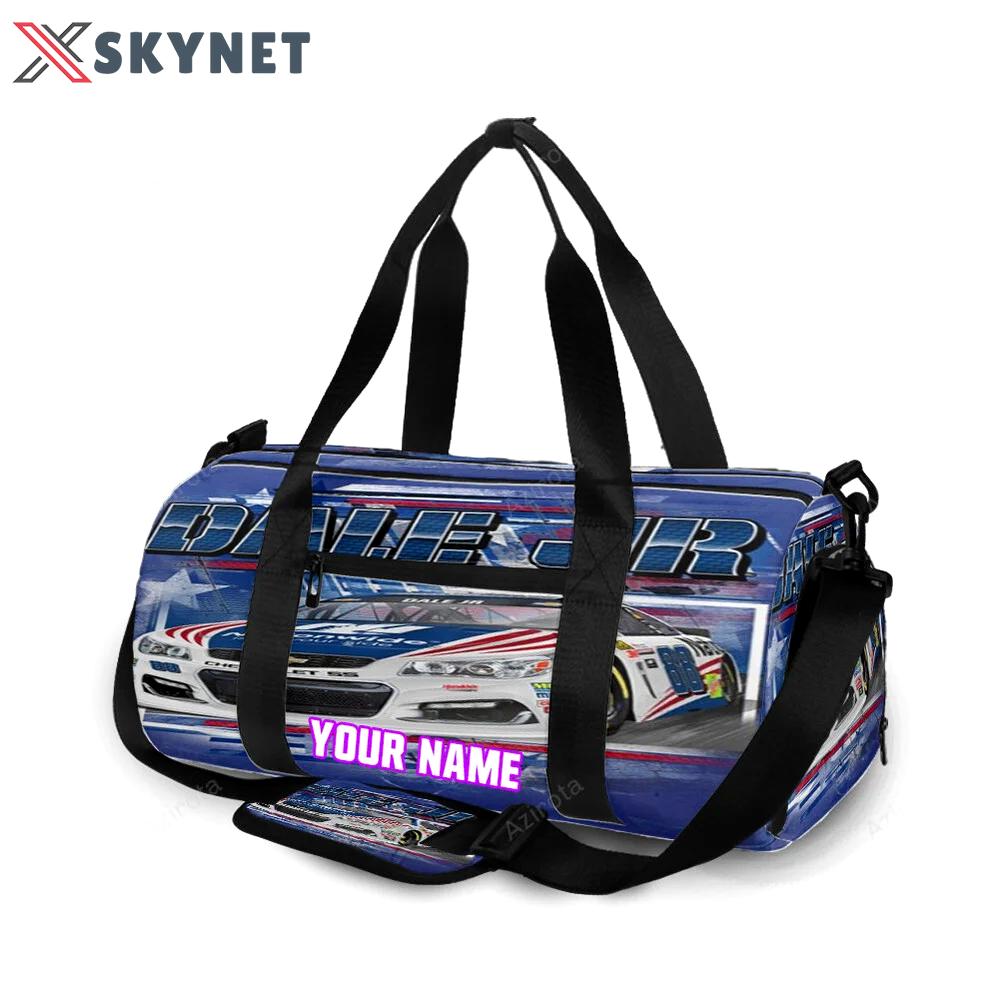 Nascar jr motorsports dale jr1 personalized name travel bag gym bag 10 Travel Bag