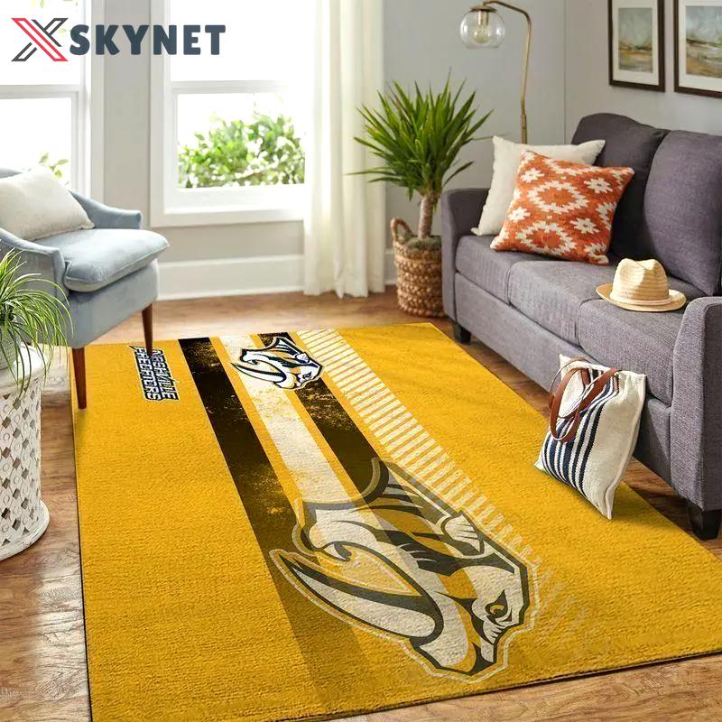 Nashville predators area rugs nhl hockey living room carpet team logo 20030456 Rectangle Rug
