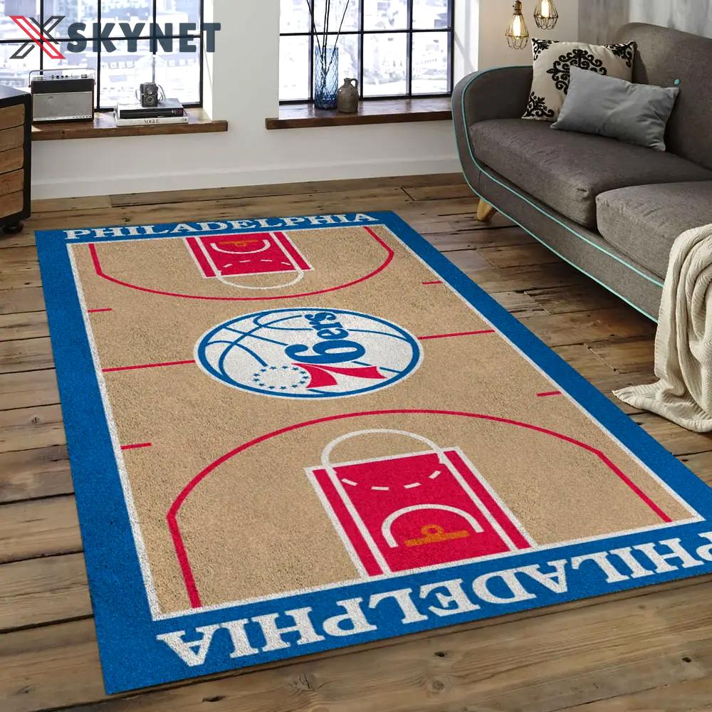 Nba charlotte hornets basketball legend team logo rectangle area ch01 Rectangle Rug