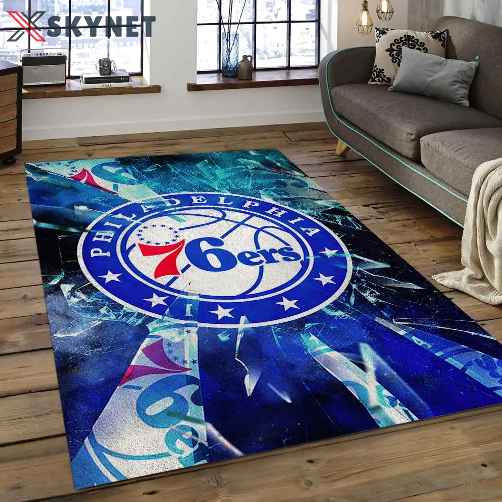 Nba charlotte hornets basketball legend team logo rectangle area ch40 Rectangle Rug