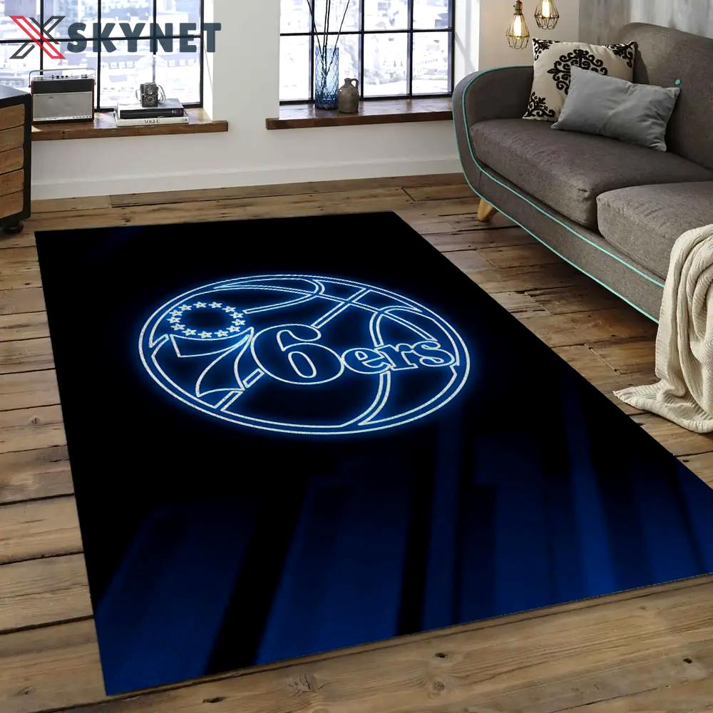 Nba charlotte hornets basketball legend team logo rectangle area ch41 Rectangle Rug