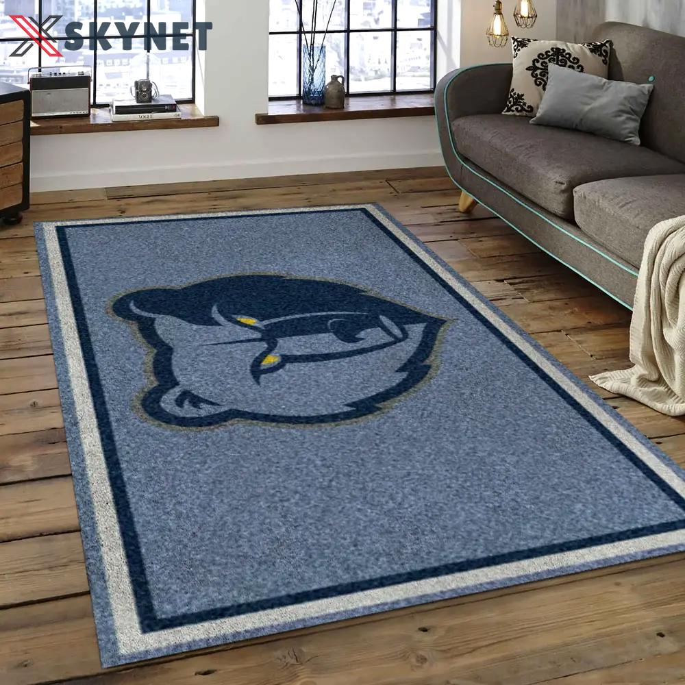 Nba memphis grizzlies basketball legend team logo rectangle area mg27 Rectangle Rug