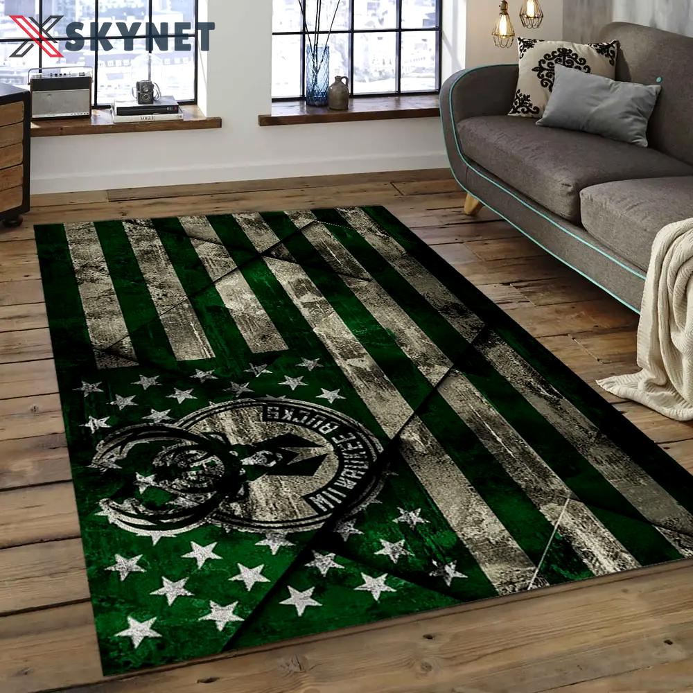 Nba milwaukee bucks basketball legend team logo rectangle area mbs06 Rectangle Rug
