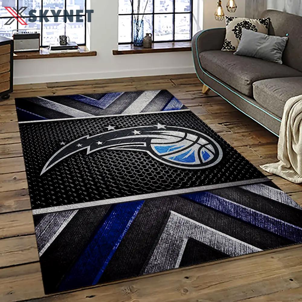 Nba orlando magic basketball team logo sport carpet rectangle area rug for living room olm6 Rectangle Rug