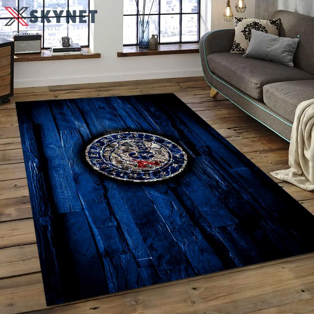 Nba philadelphia 76ers basketball legend team logo rectangle area p7621 Rectangle Rug
