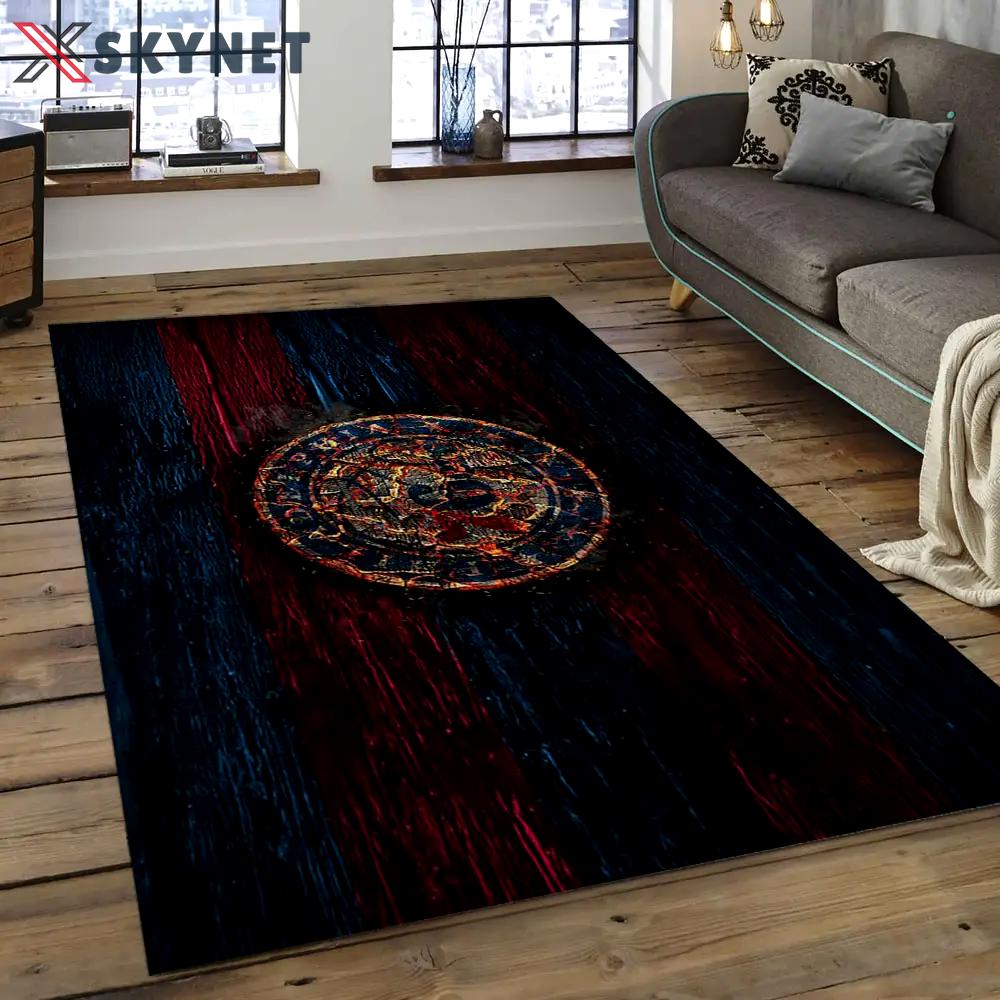 Nba philadelphia 76ers basketball legend team logo rectangle area p7635 Rectangle Rug