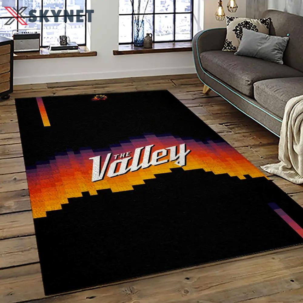 Nba phoenix suns basketball team logo sport carpet rectangle area rug for living room ps16 Rectangle Rug