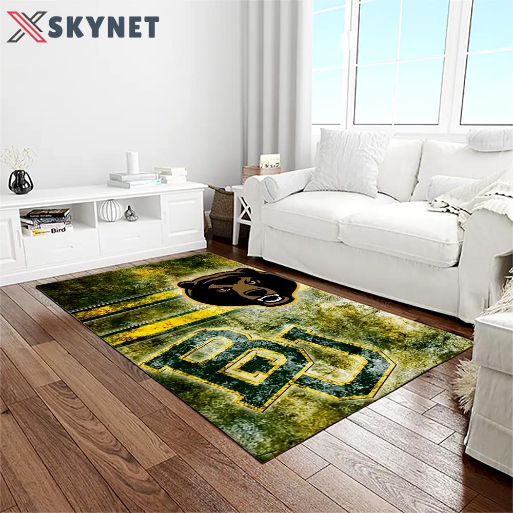 Ncaa baylor bears sport basketball and foolball team logo rectangle area rug bb06 Rectangle Rug