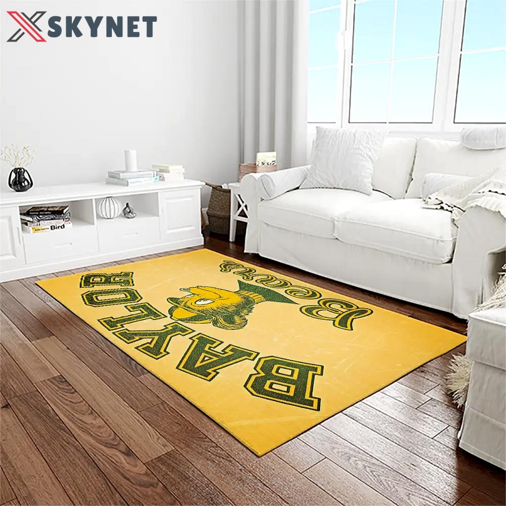 Ncaa baylor bears sport basketball and foolball team logo rectangle area rug bb18 Rectangle Rug