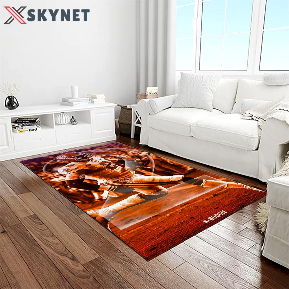 Ncaa clemson tigers college sport basketball and foolball team logo rectangle area rug ct07 Rectangle Rug