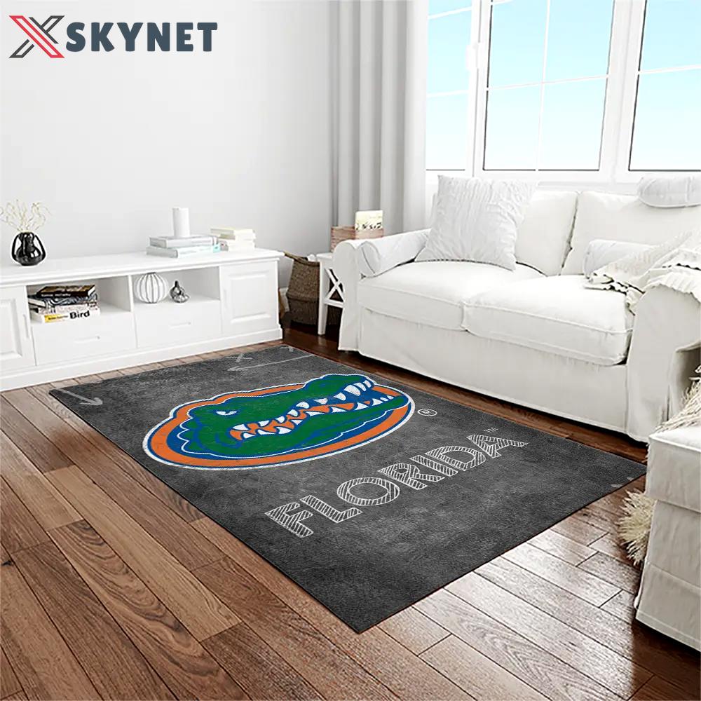 Ncaa florida gators college sport basketball and foolball team logo rectangle area rug fg33 Rectangle Rug