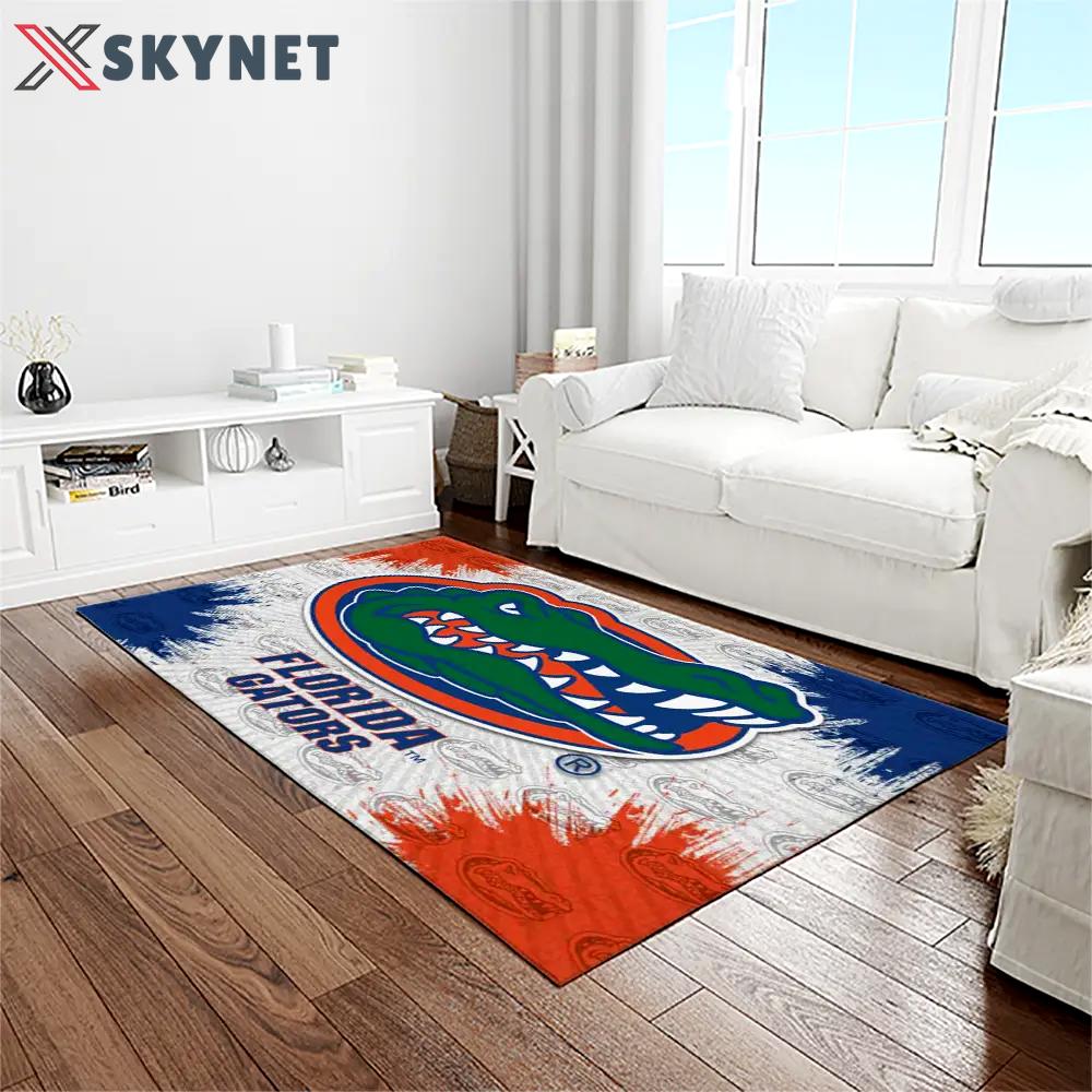 Ncaa florida gators college sport basketball and foolball team logo rectangle area rug fg46 Rectangle Rug