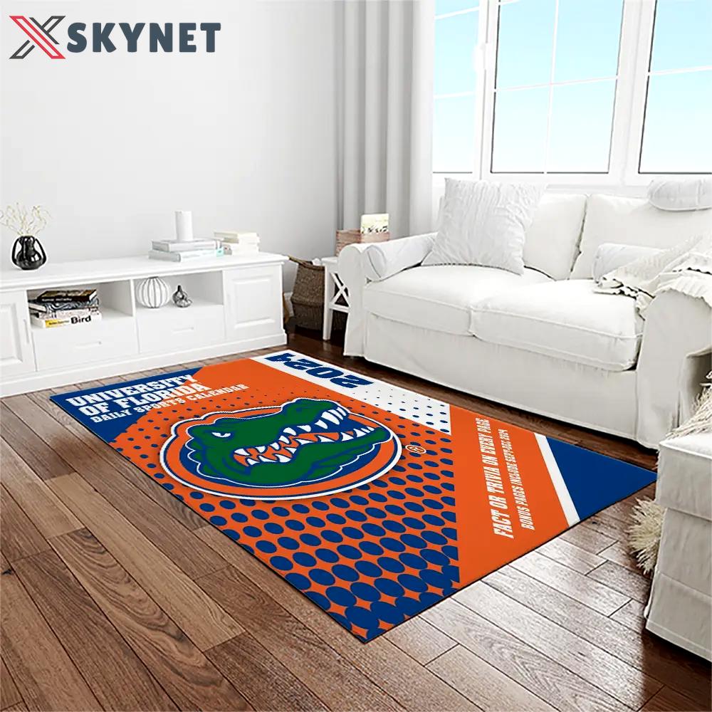 Ncaa florida gators college sport basketball and foolball team logo rectangle area rug fg50 Rectangle Rug