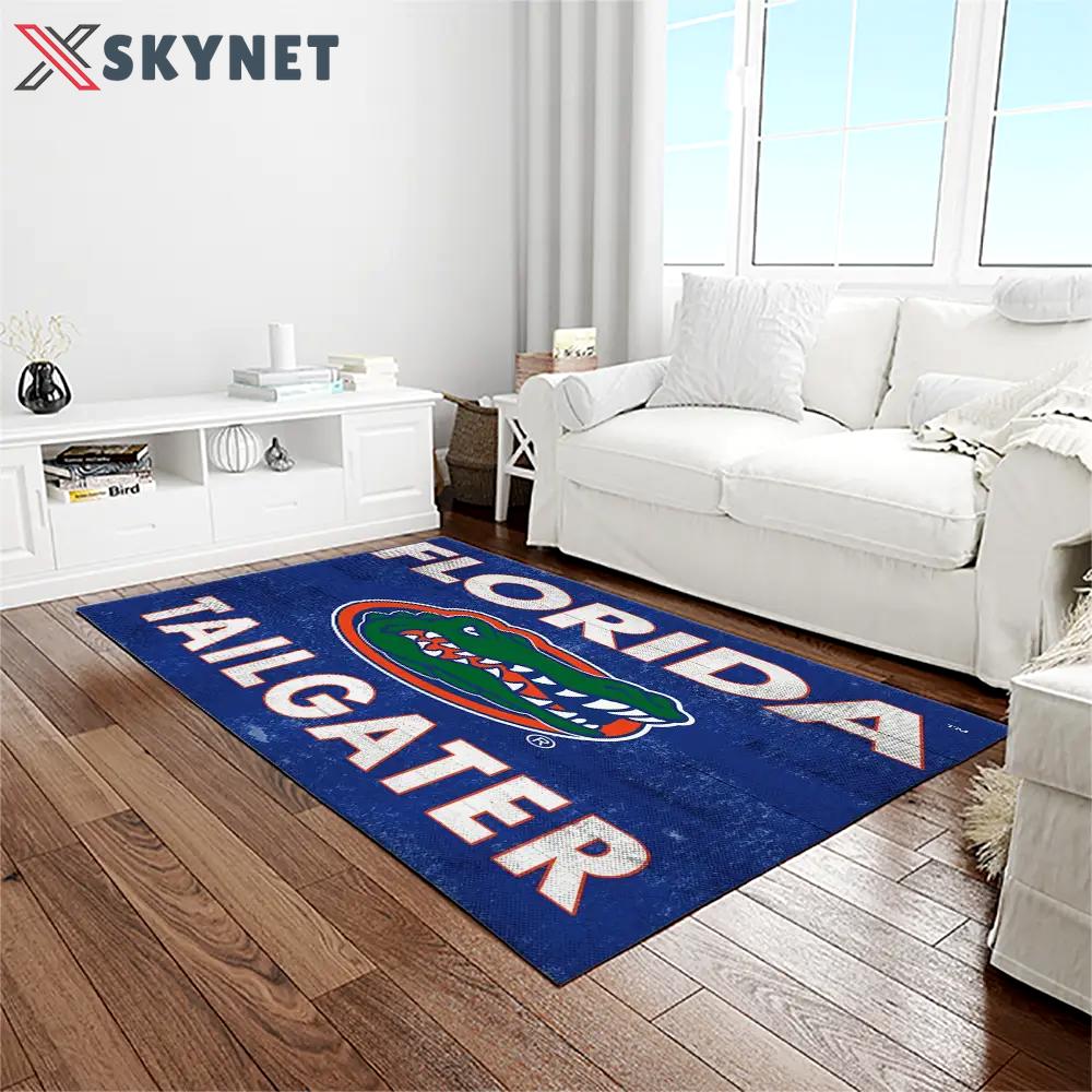 Ncaa florida gators college sport basketball and foolball team logo rectangle area rug fg51 Rectangle Rug