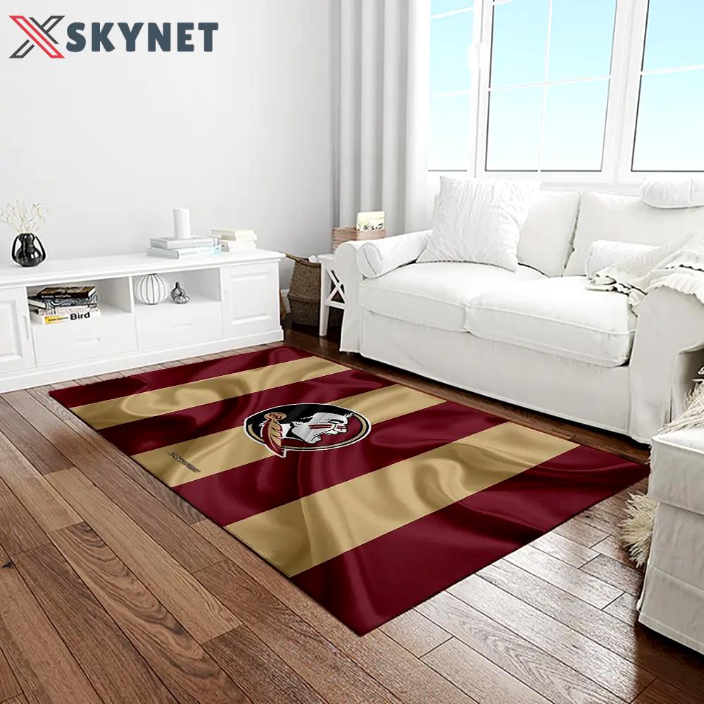 Ncaa florida state seminoles sport basketball and foolball team logo rectangle area rug fss04 Rectangle Rug