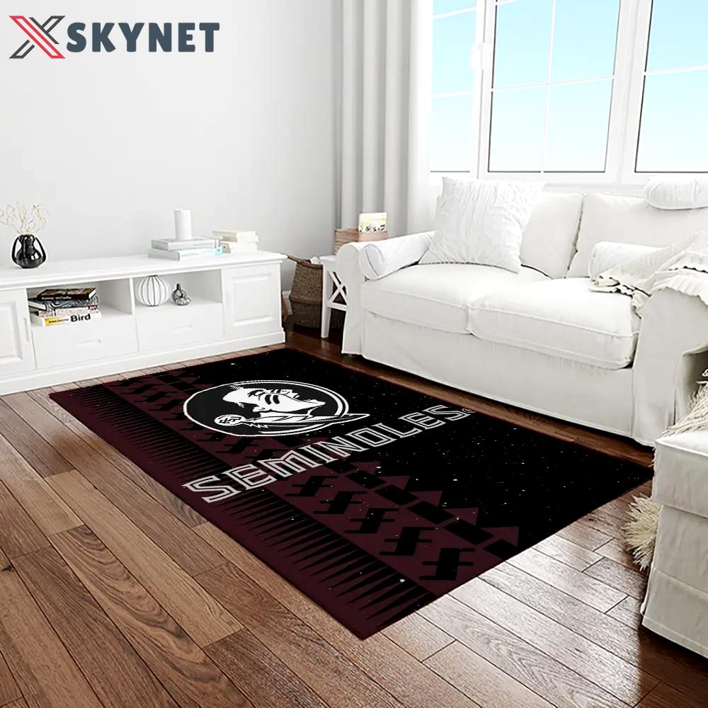 Ncaa florida state seminoles sport basketball and foolball team logo rectangle area rug fss57 Rectangle Rug