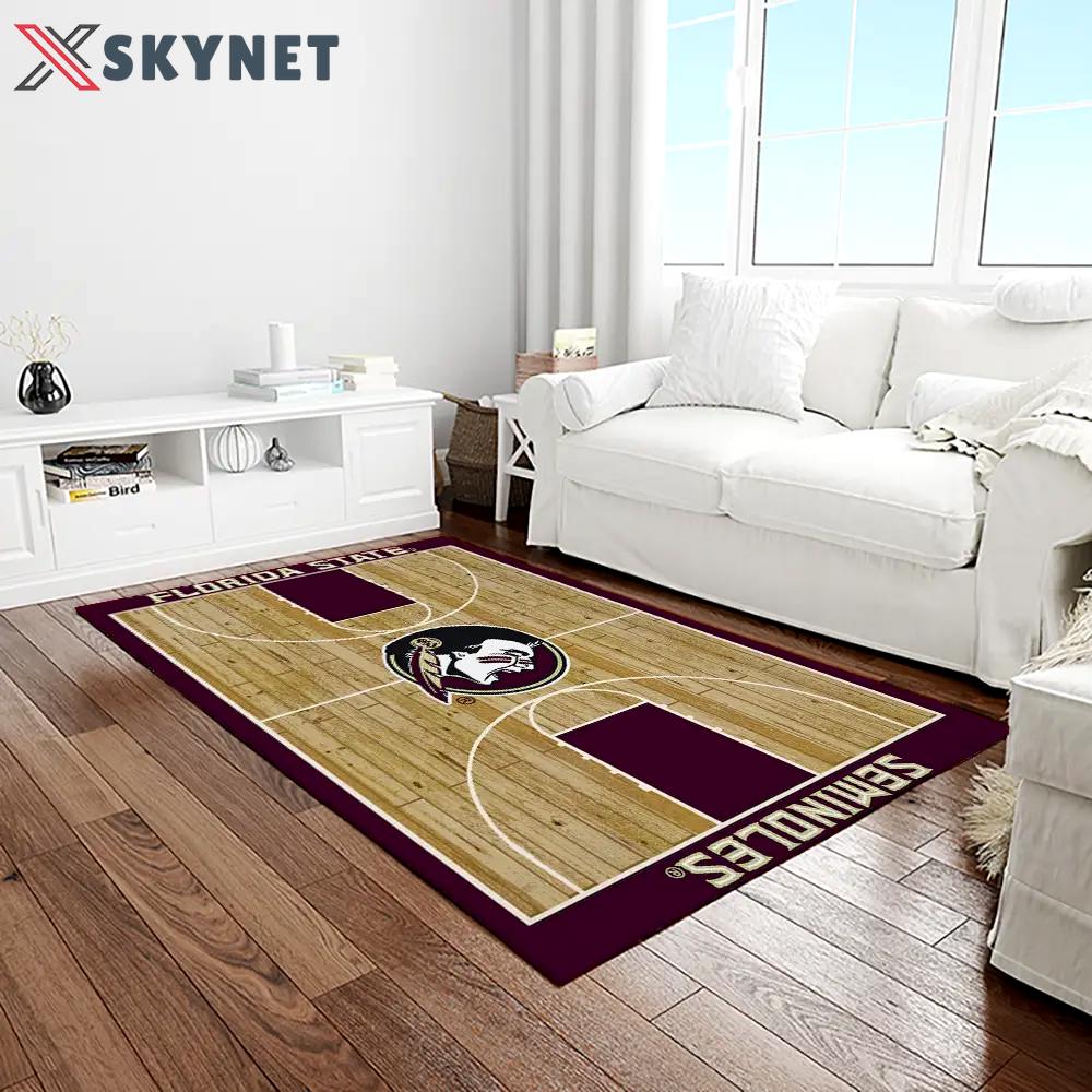 Ncaa florida state seminoles sport basketball and foolball team logo rectangle area rug fss66 Rectangle Rug