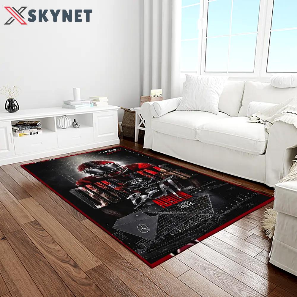 Ncaa georgia bulldogs college sport basketball and foolball team logo rectangle area rug gbs05 Rectangle Rug